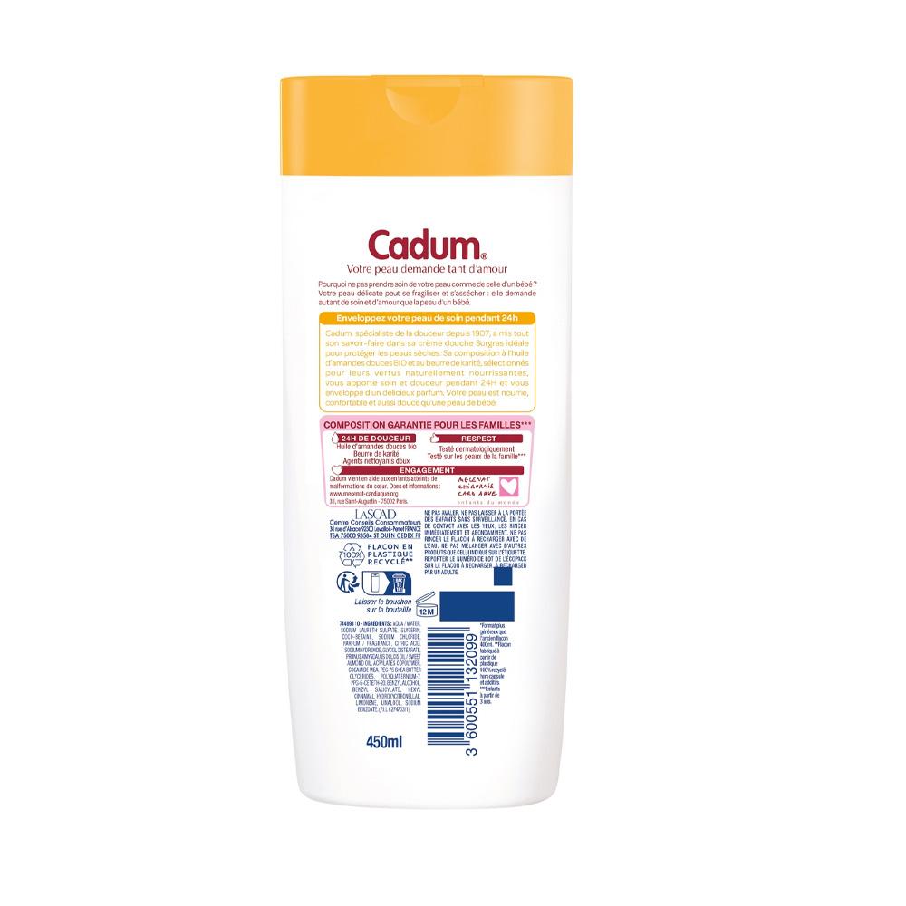 Crème Douche Surgras Beurre de Karité Cadum 450ml vue 2