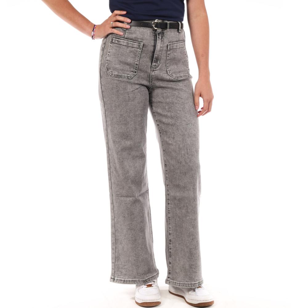 Jean Droit Gris Femme Monday Premium 109 pas cher