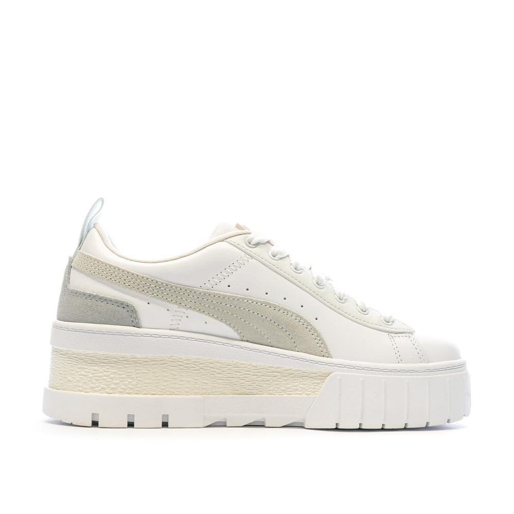 Baskets Blanches/Grises Femme Puma Mayze Wedge Pastel vue 2