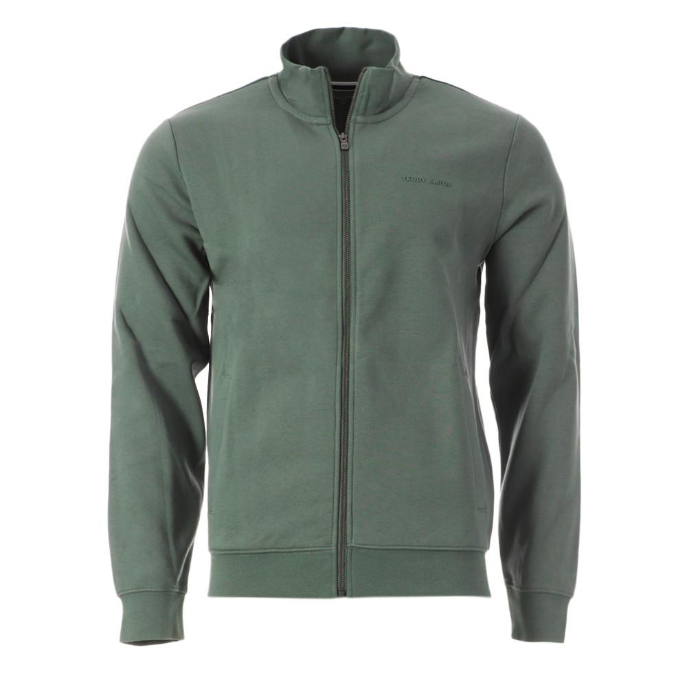 Sweat Zippé Kaki Homme Teddy Smith G-narkus Zip pas cher
