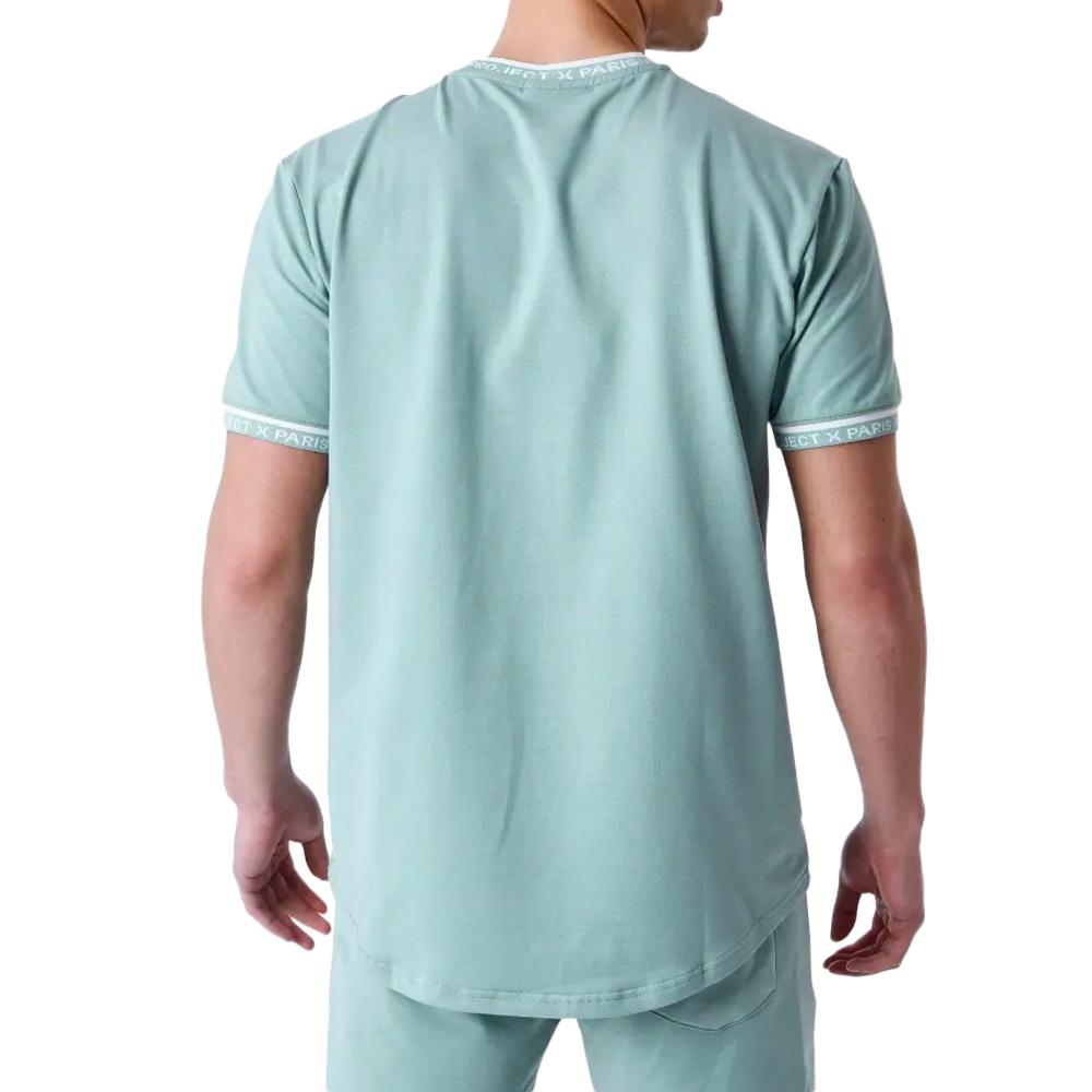 T-Shirt Bleu clair/Blanc Homme Project X Paris 2511114 vue 2