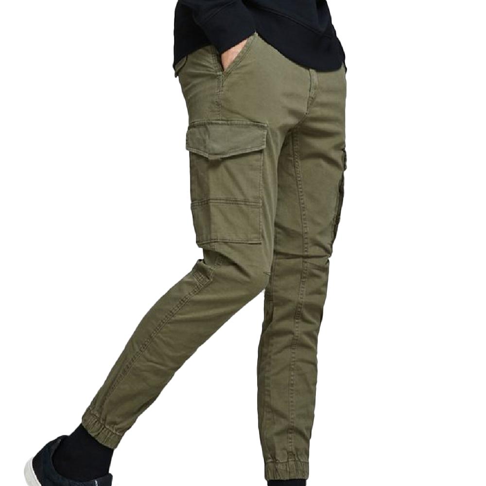 Pantalon Cargo Vert Homme Jack & Jones Paul Flake pas cher