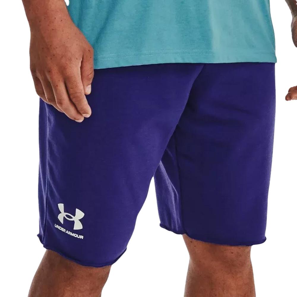 Short Violet Homme Under Armour Rival Terry pas cher