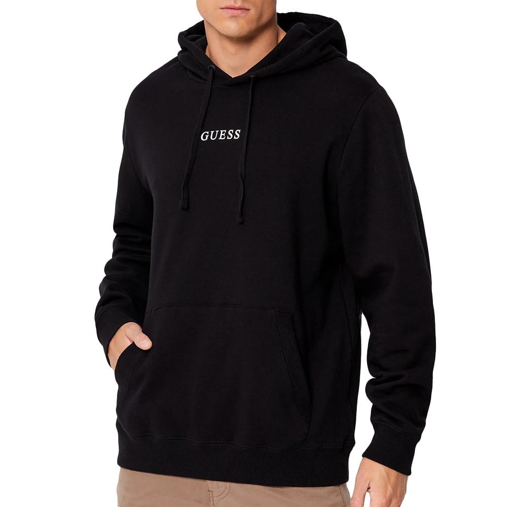 Sweat à Capuche Noir Homme Guess Roy pas cher