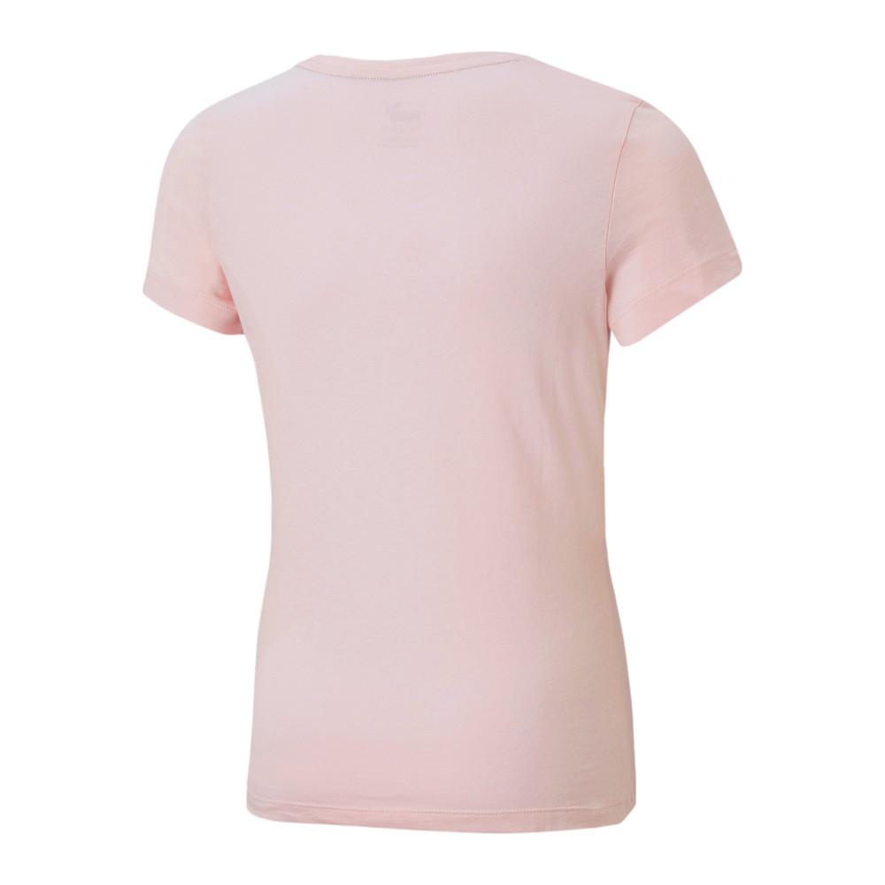 T-shirt Rose Fille Puma Ess Logo vue 2