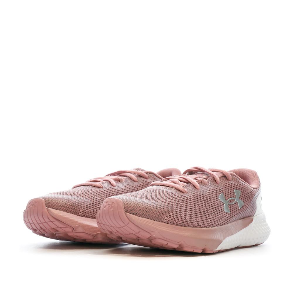 Chaussures running Rose Femme Under Armour Charged Rogue 3 vue 6