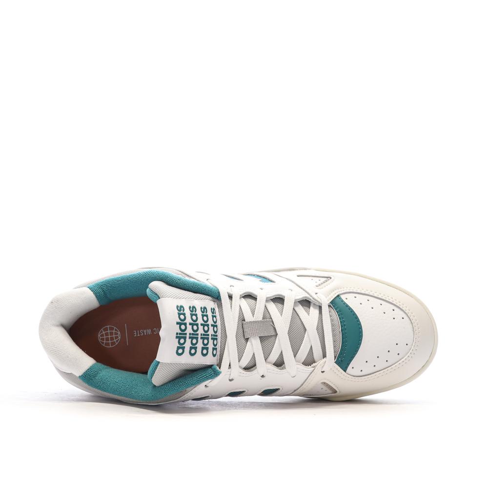 Baskets Blanches/Bleu Homme Adidas Midcity vue 4
