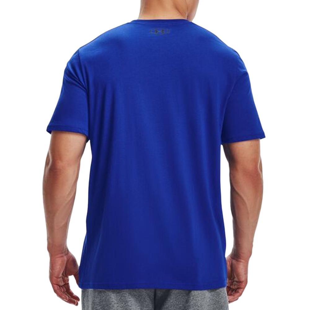 T-shirt Bleu homme Under Armour Boxed Sportstyle vue 2