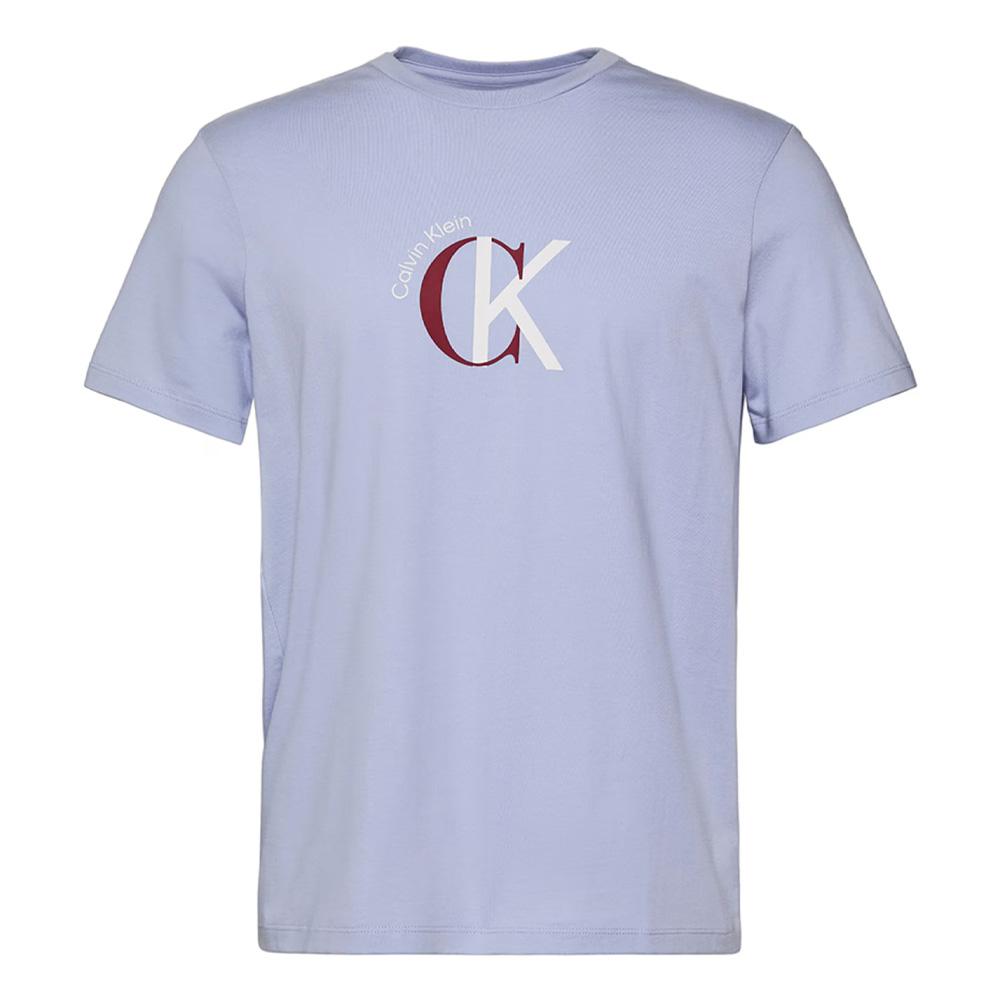 T-shirt Bleu Clair Homme Tommy Hilfiger Tjm Xslim Jersey pas cher