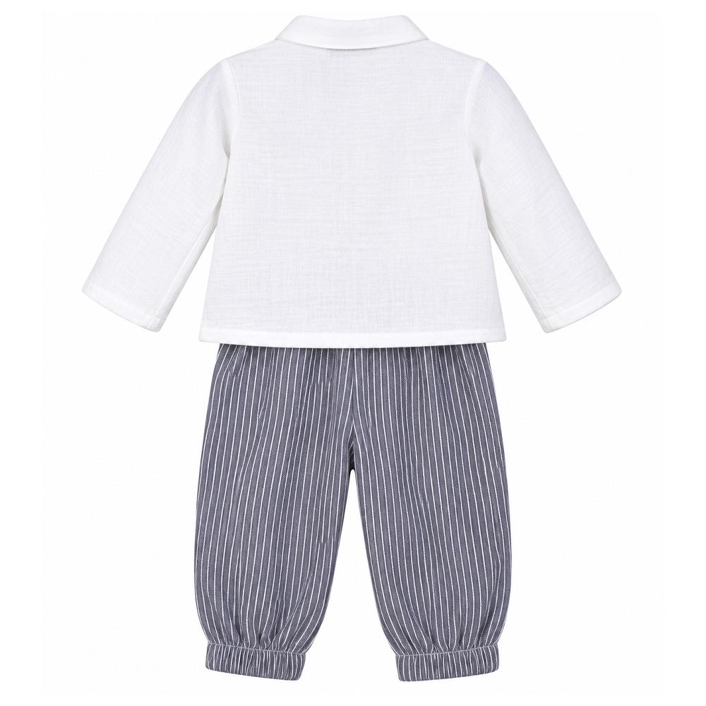 Ensemble Blanc/Gris Bébé Bébé P'tit Mome Paolo vue 2