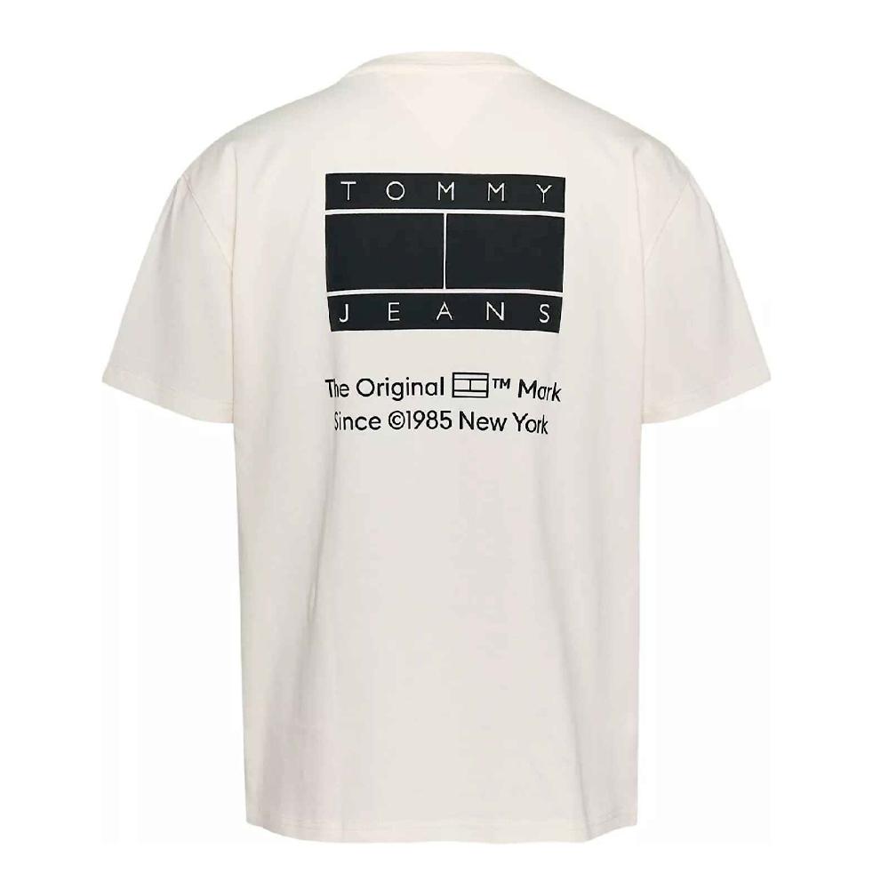 T-shirt Blanc Homme Tommy Hilfiger DM0DM18592 vue 2
