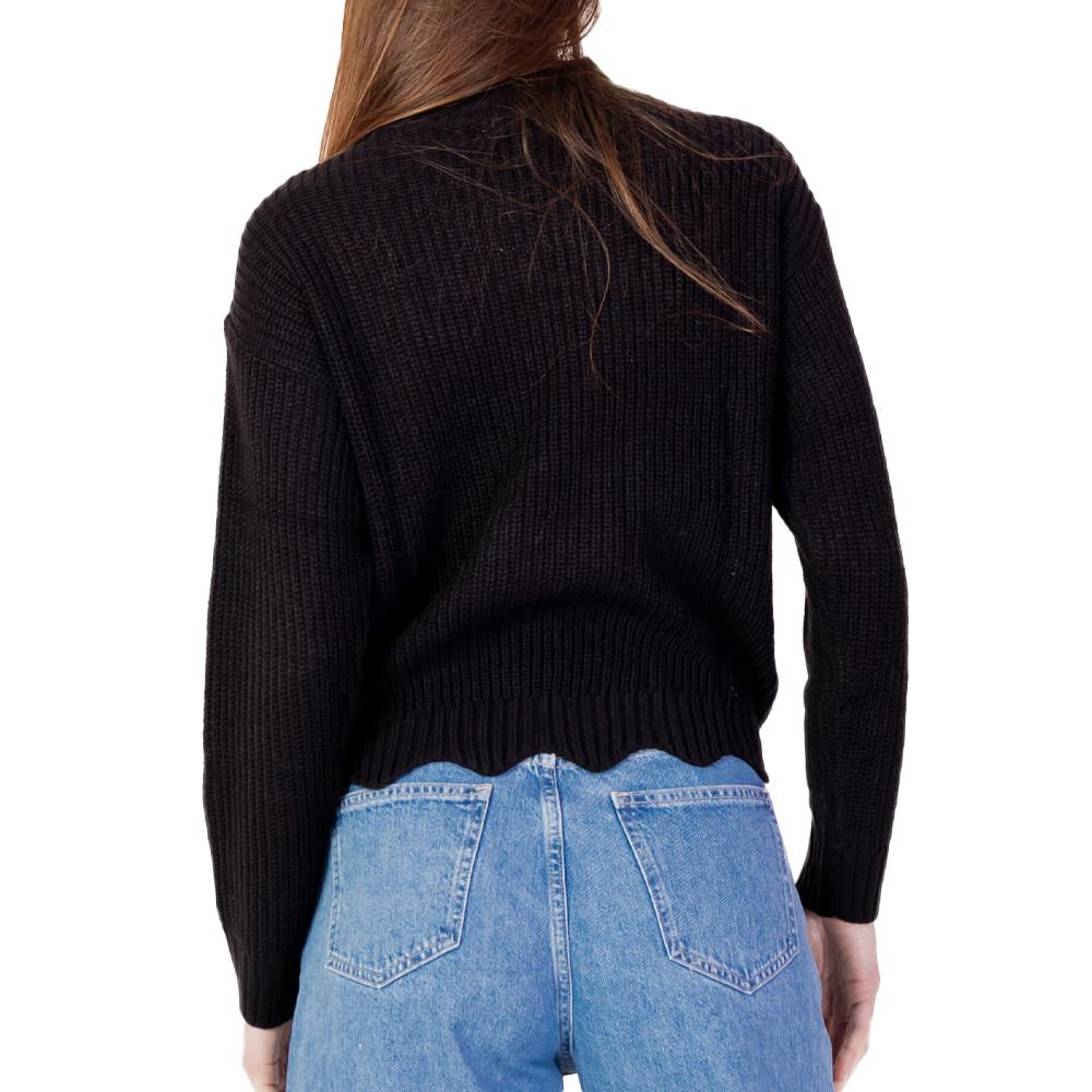 Pull Noir Femme JDY Scallop Edge vue 2
