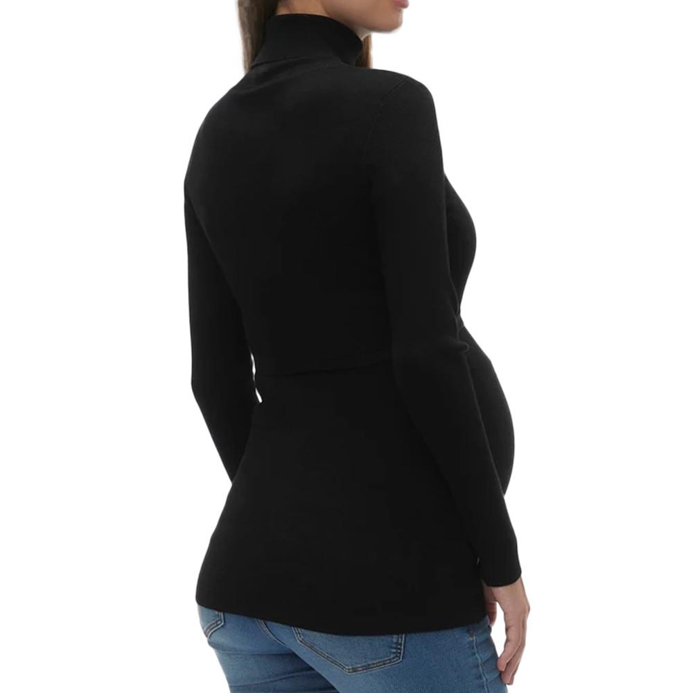 Pull de Grossesse Noir Femme Mamalicious Jacina vue 2