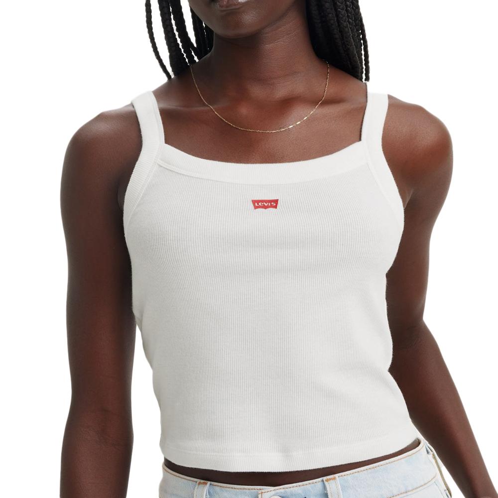 Top Blanc Femme Levi's Essential Sporty pas cher