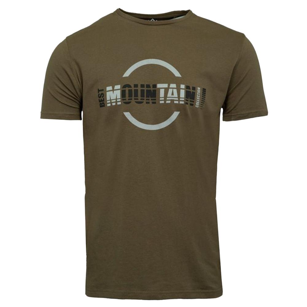 T-shirt Kaki Homme Best Mountain Photoprint pas cher