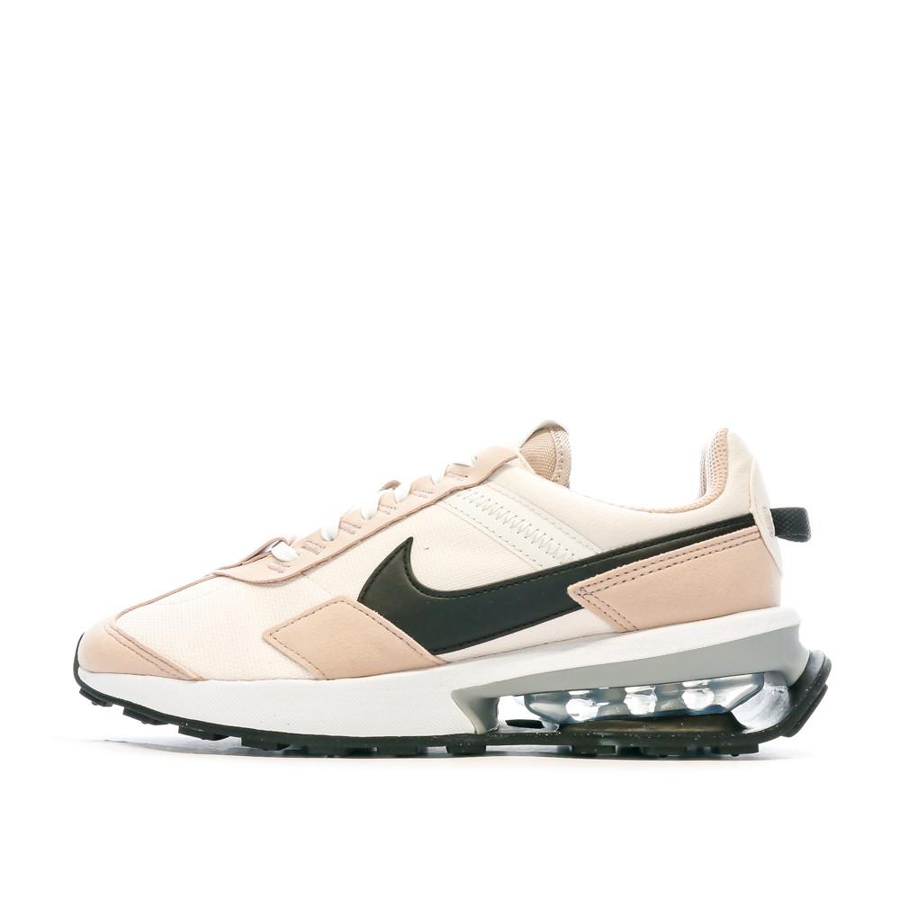 Baskets Beiges/Noires Femme Nike Air Max pas cher