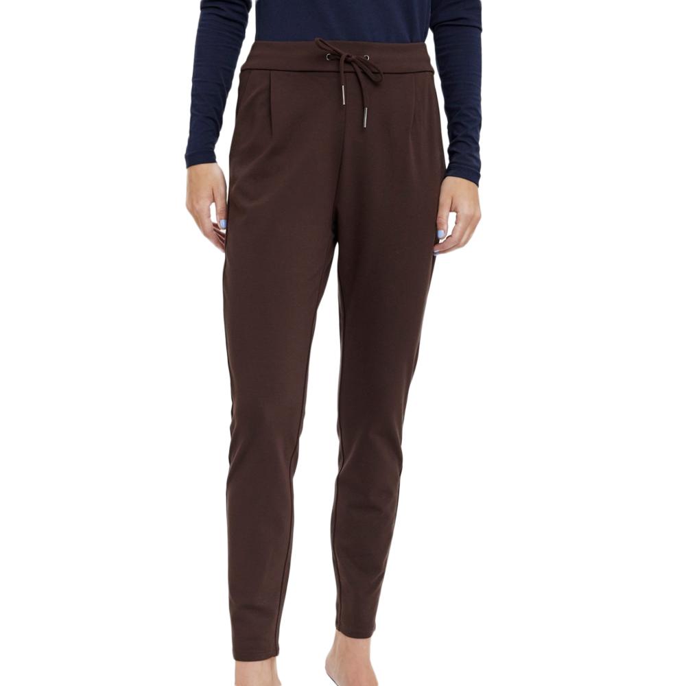 Pantalon Fluide Marron Femme Meva pas cher