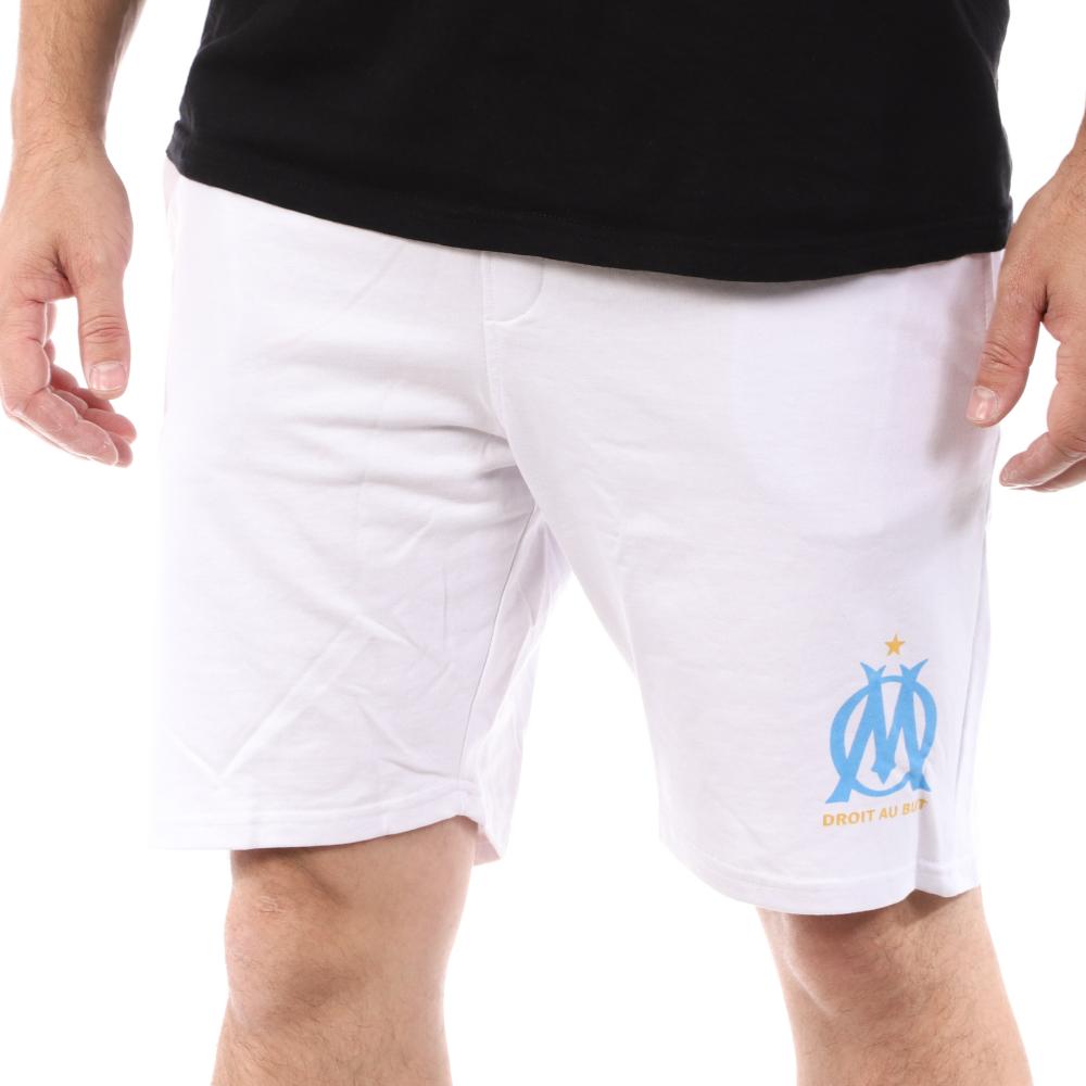Short Blanc Homme Olympique de Marseille pas cher