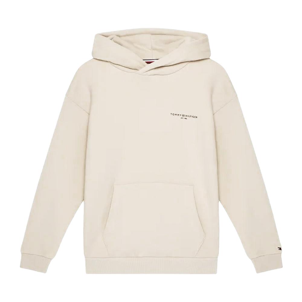 Sweat Écru Garçon Tommy Hilfiger Mini Corp Hoodie pas cher