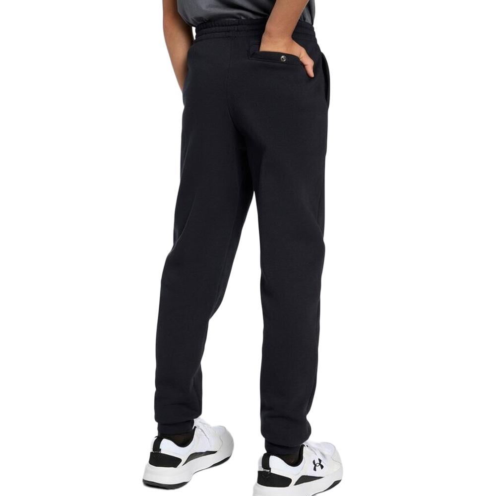 Jogging Noir Garçon Under Armour Ua Rival vue 2