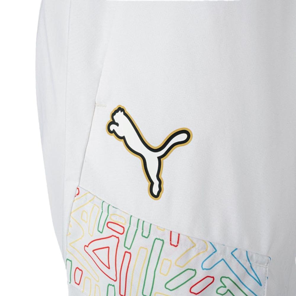 OM Jogging Blanc Homme Puma OM x Africa Woven vue 3