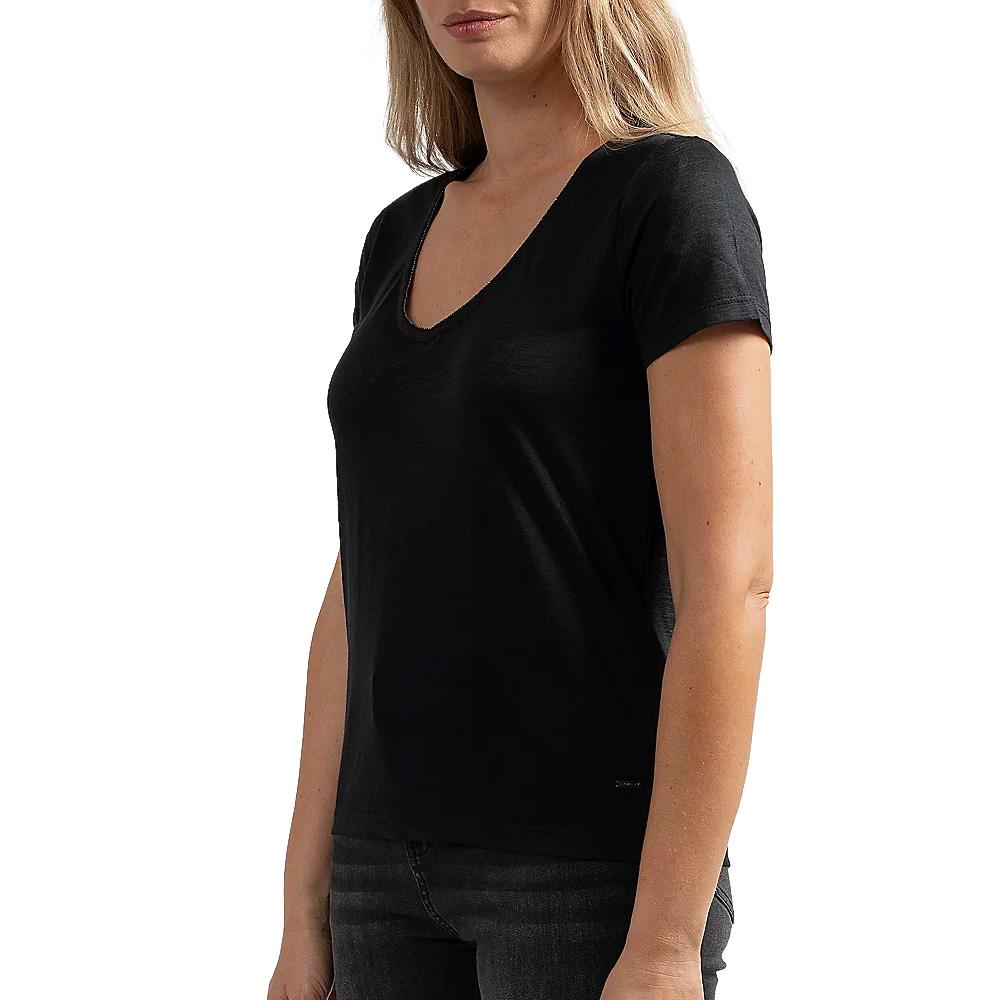 T-shirt Noir Femme Sun Valley PORTAL pas cher