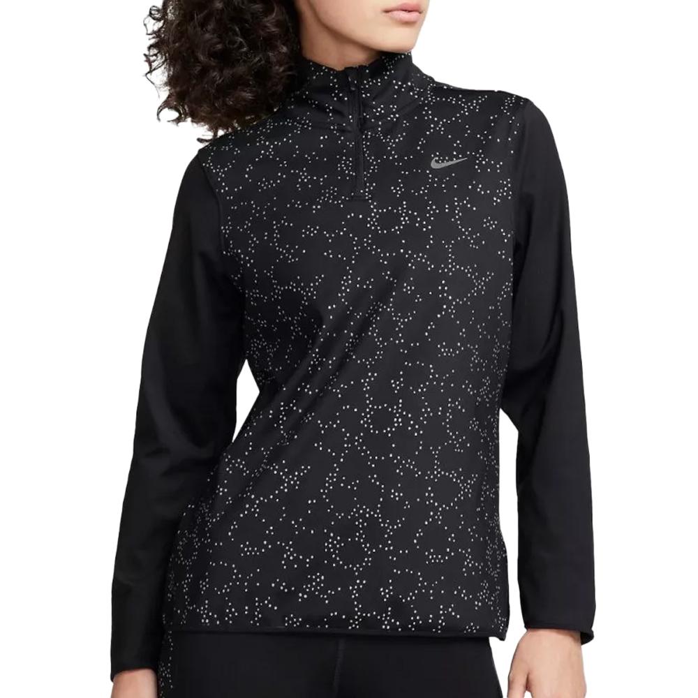 T-shirt Manches Longues Noires Femme Nike Elmnt pas cher