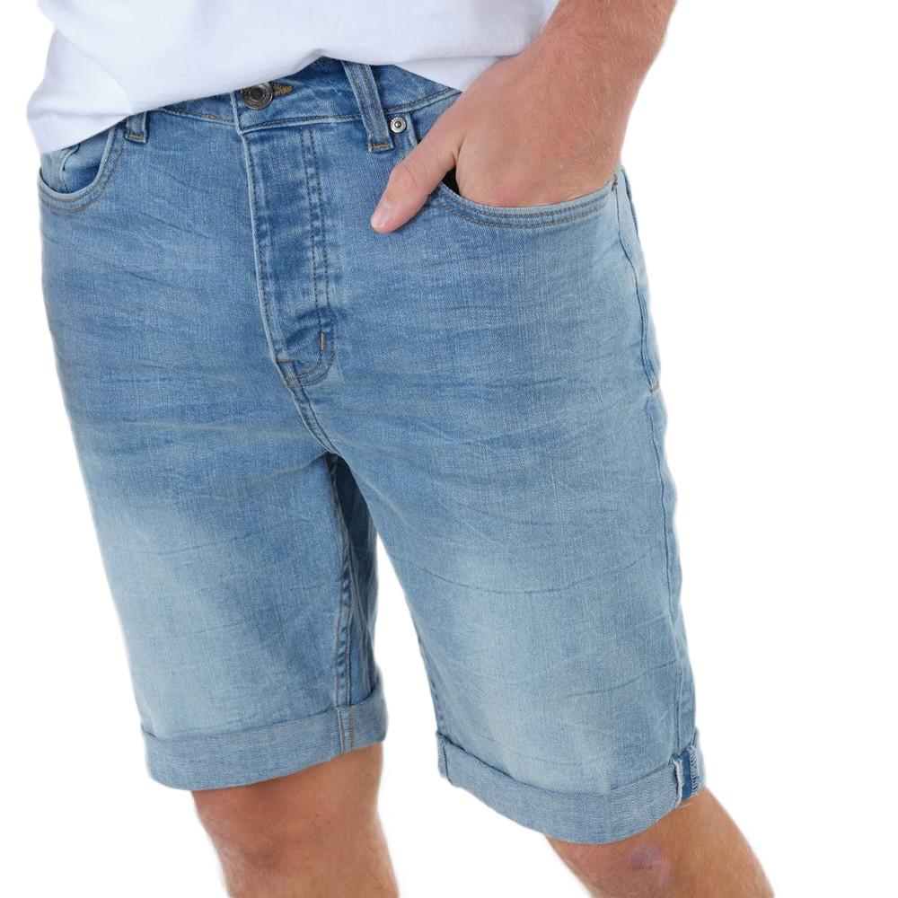 Short en Jean Bleu Homme Deeluxe Kurt pas cher