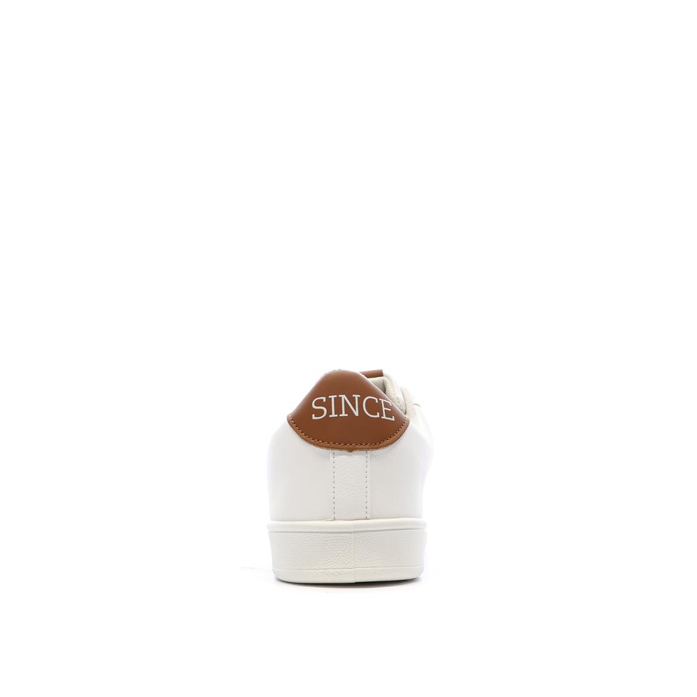Baskets Blanches/Camel Homme US Polo ASSN High-top vue 3