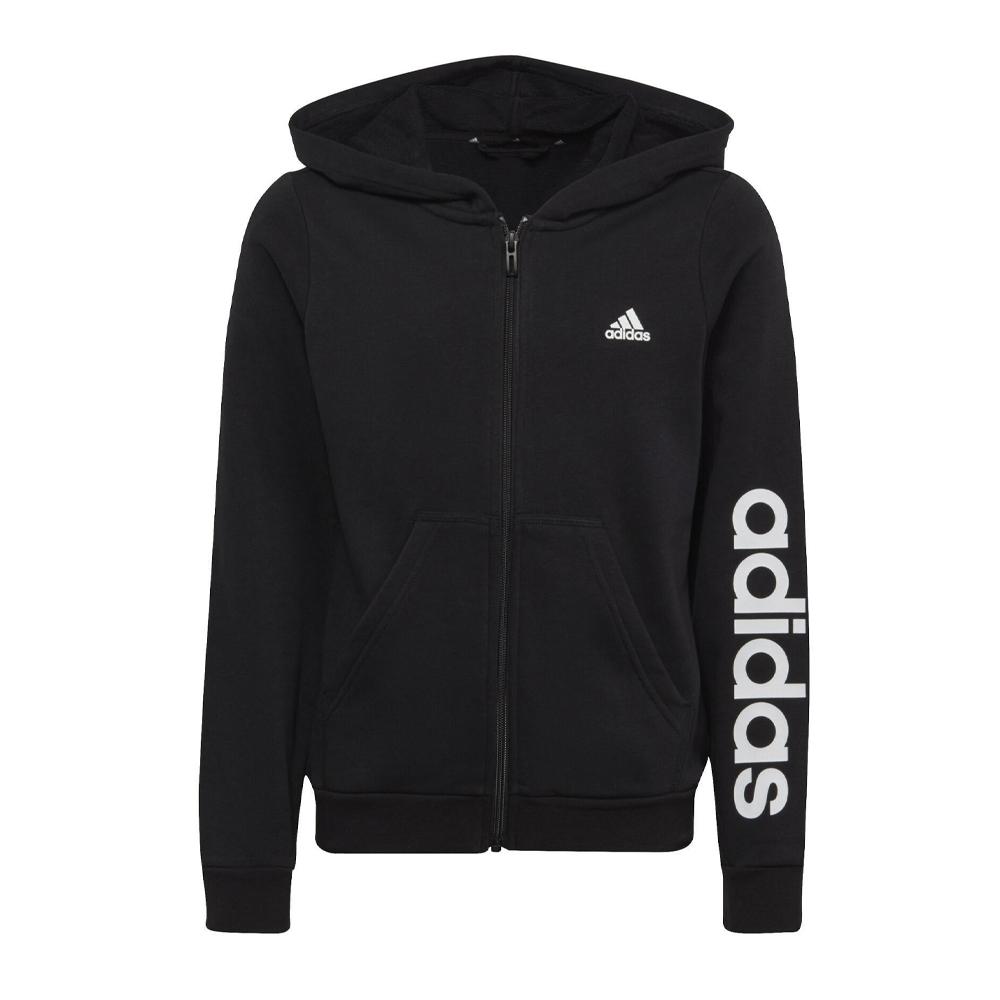 Sweat Zippé Noir Fille Adidas IC3584 pas cher