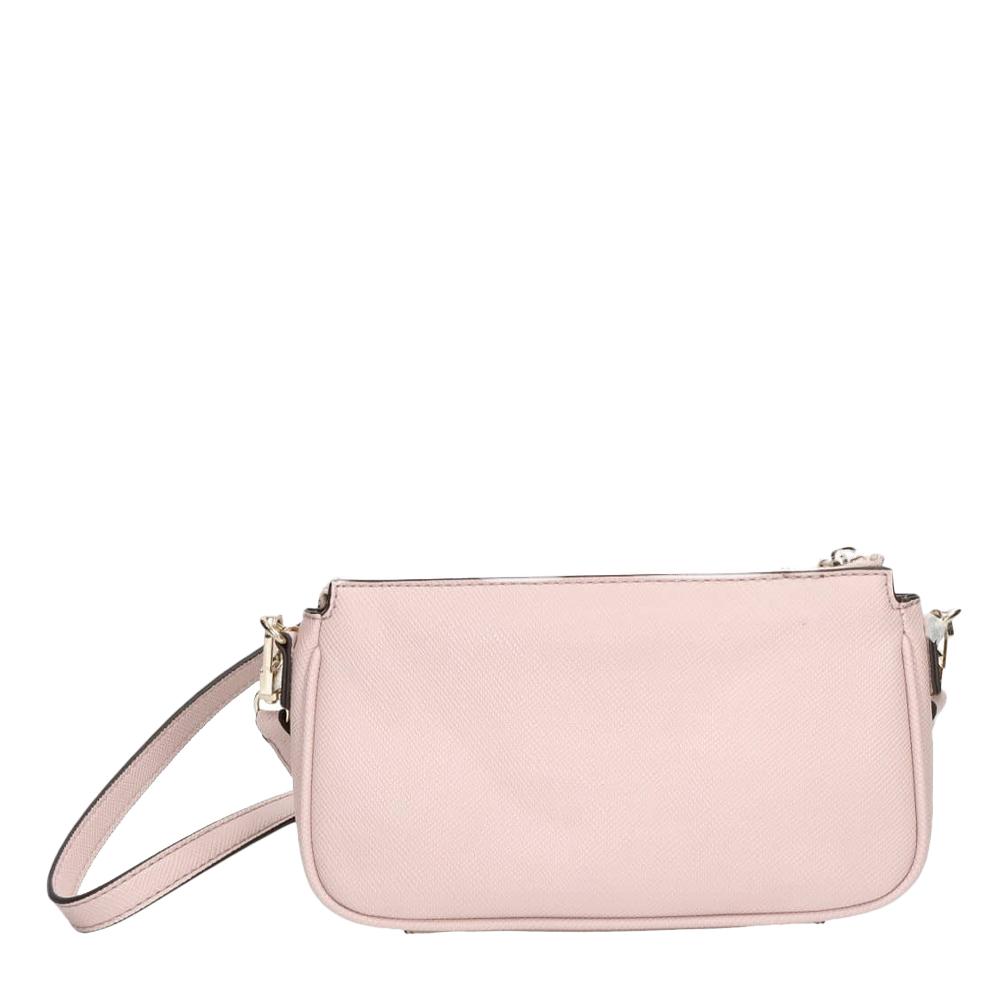 Sac à Bandoulière Rose Femme Guess Noelle Saffiano vue 2
