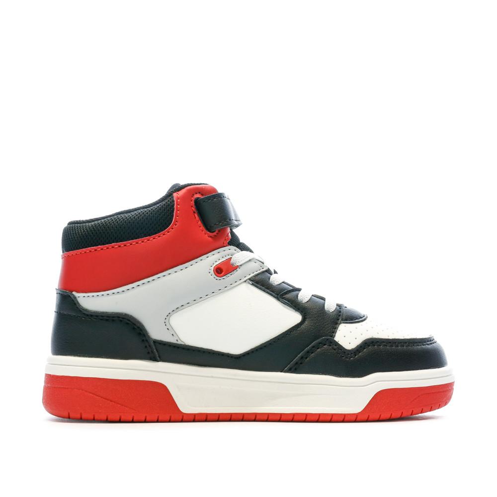Baskets Noires/Rouges/Blanches Garçon Rouge Umbro Olly Vlc vue 2