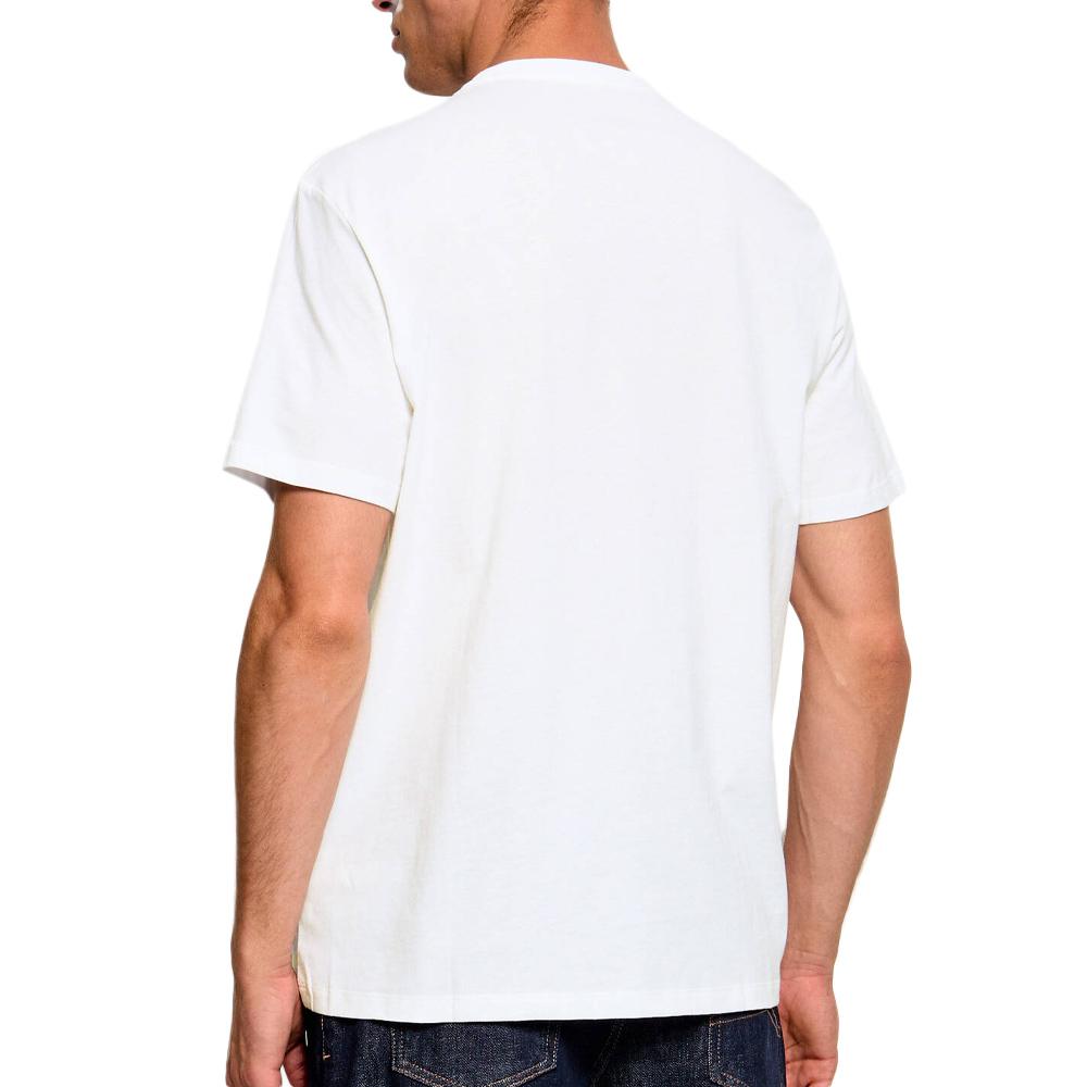 T-Shirt Blanc Homme Calvin Klein Jeans Ss 30s Eu Crest vue 2