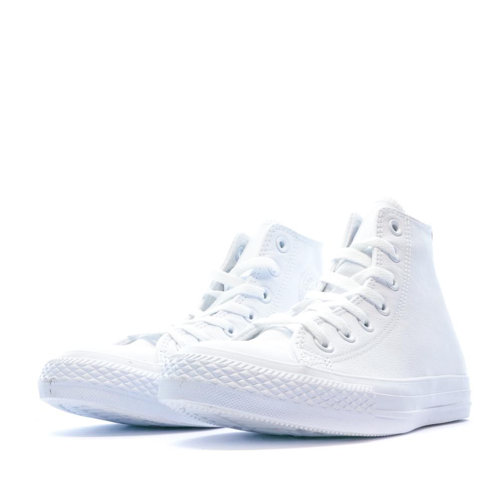 Baskets Blanches Homme Converse monochrome vue 5