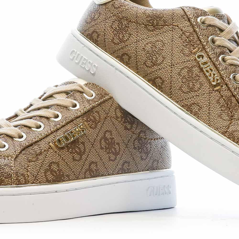 Baskets Marron Femme Guess Beckie vue 7