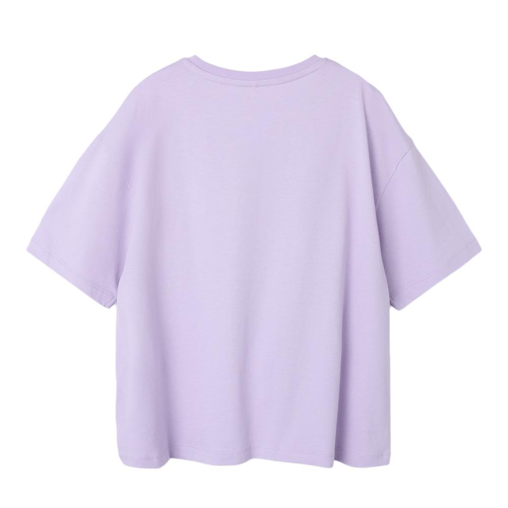T-shirt Violet Fille Name it Wednesday vue 2
