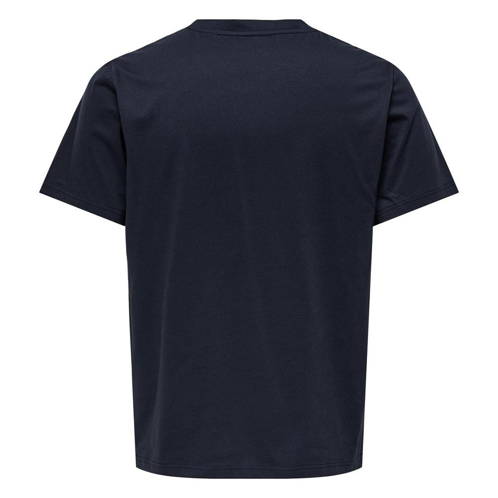 T-shirt Marine Homme Only & Sons Chinois vue 2