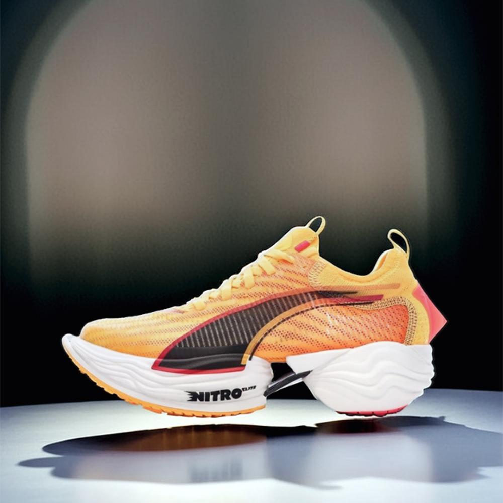 Chaussures de Running Orange Femme Nitro Puma Fast-r Nitro Elite 2 Fire vue 8