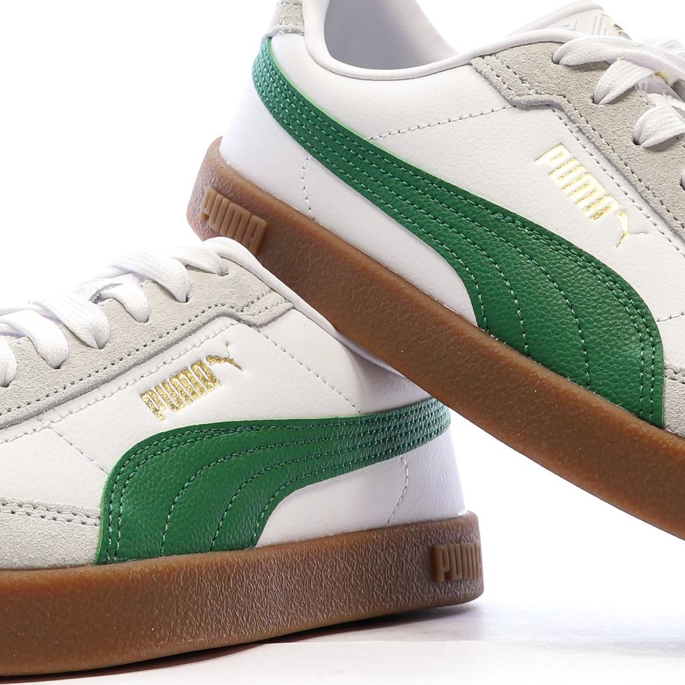 Baskets Blanc/Vert Femme Puma Club II Era vue 7
