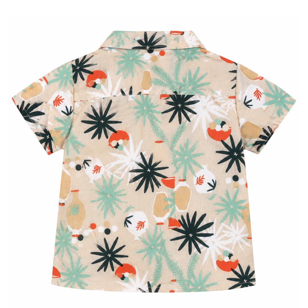 Chemise Beige/Bleu Garçon P'tit Mome Jungle vue 2