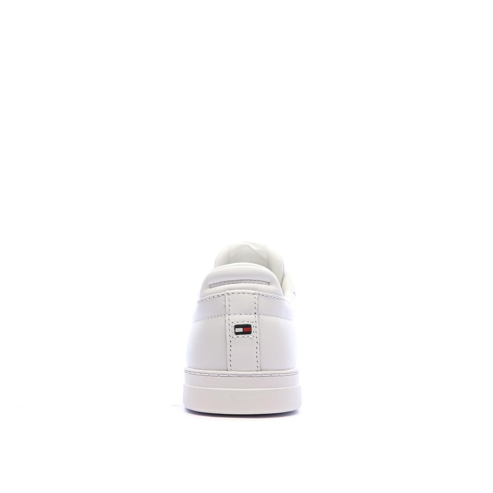 Baskets Blanches Homme Tommy Hilfiger Icon Court Lth Flag vue 3