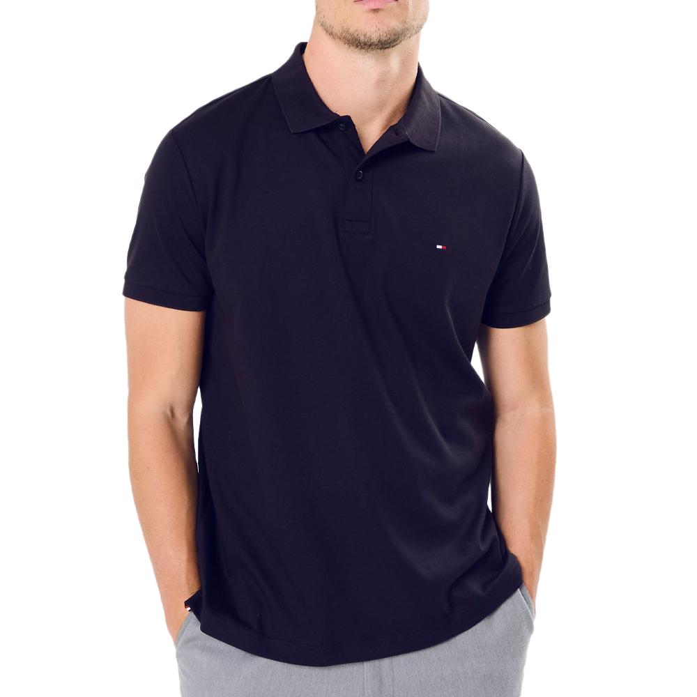 Polo Marine Homme Tommy Hilfiger Liquid Cotton pas cher