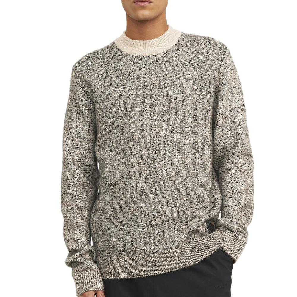 Pull Marron Homme Jack & Jones Space pas cher