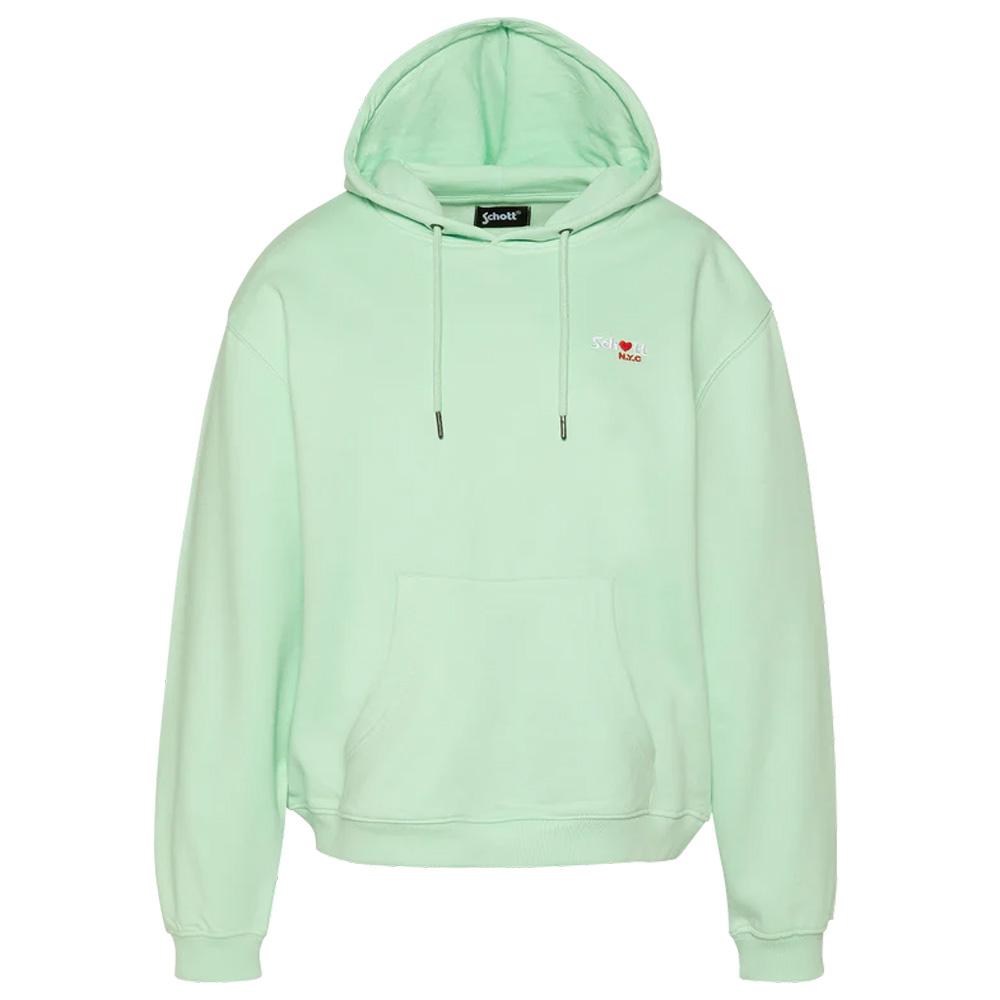 Sweat Vert Femme Schott SWHBRODEDW pas cher