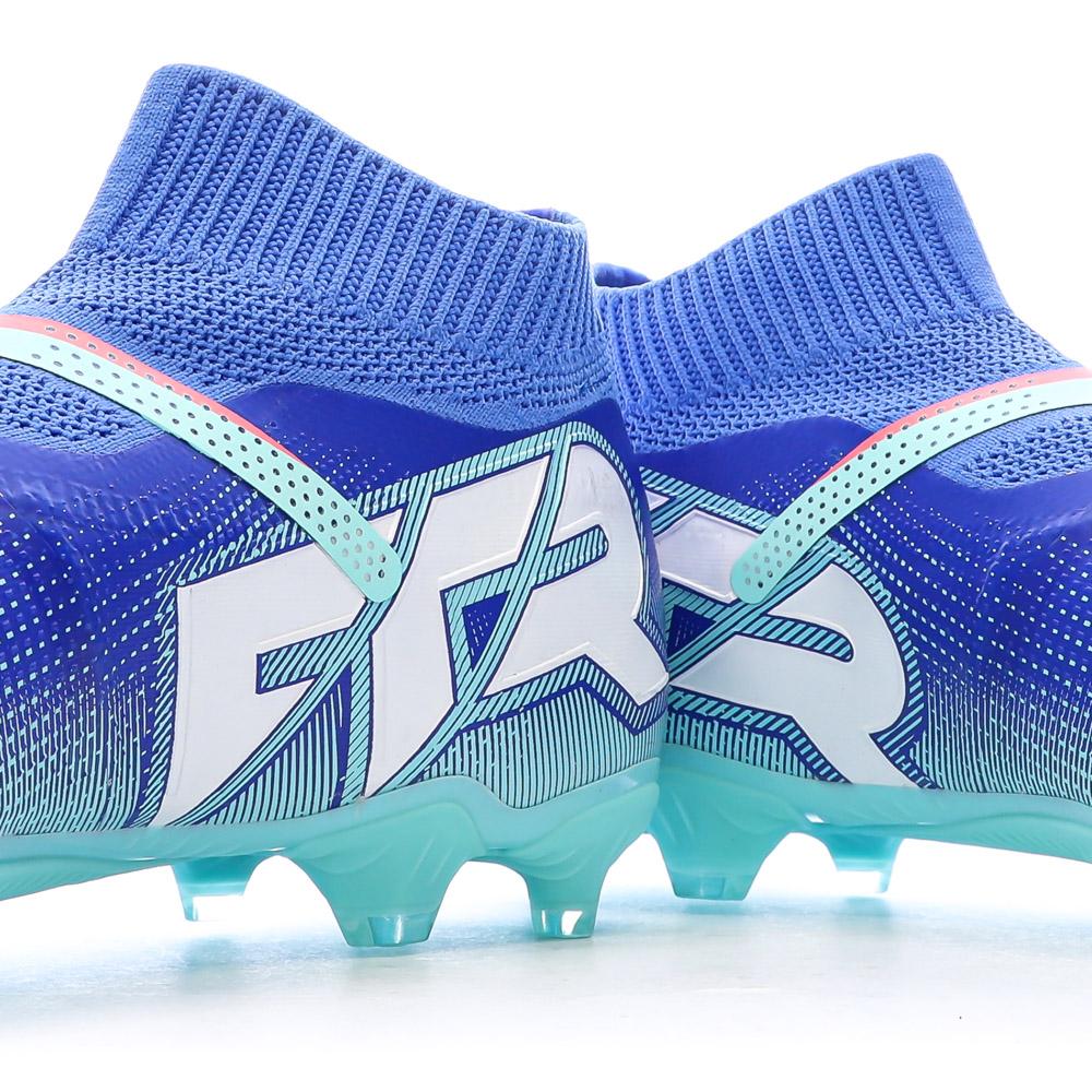 Chaussures de Football Bleues Homme Puma Future 7 Match+ LL FG/AG vue 7