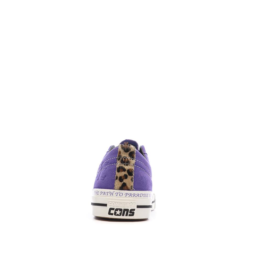 Baskets Violettes Homme Converse One Star Pro vue 3