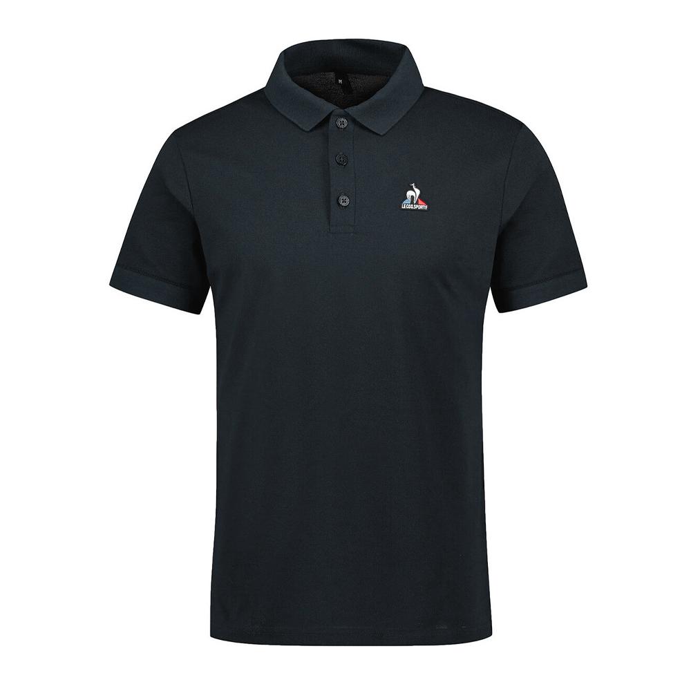 Polo Noir Homme Le Coq Sportif 2111403 pas cher