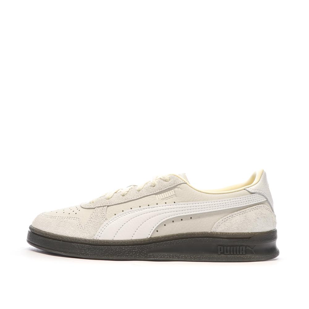 Baskets Ecru/Blanche Homme Puma Indoor Prm pas cher