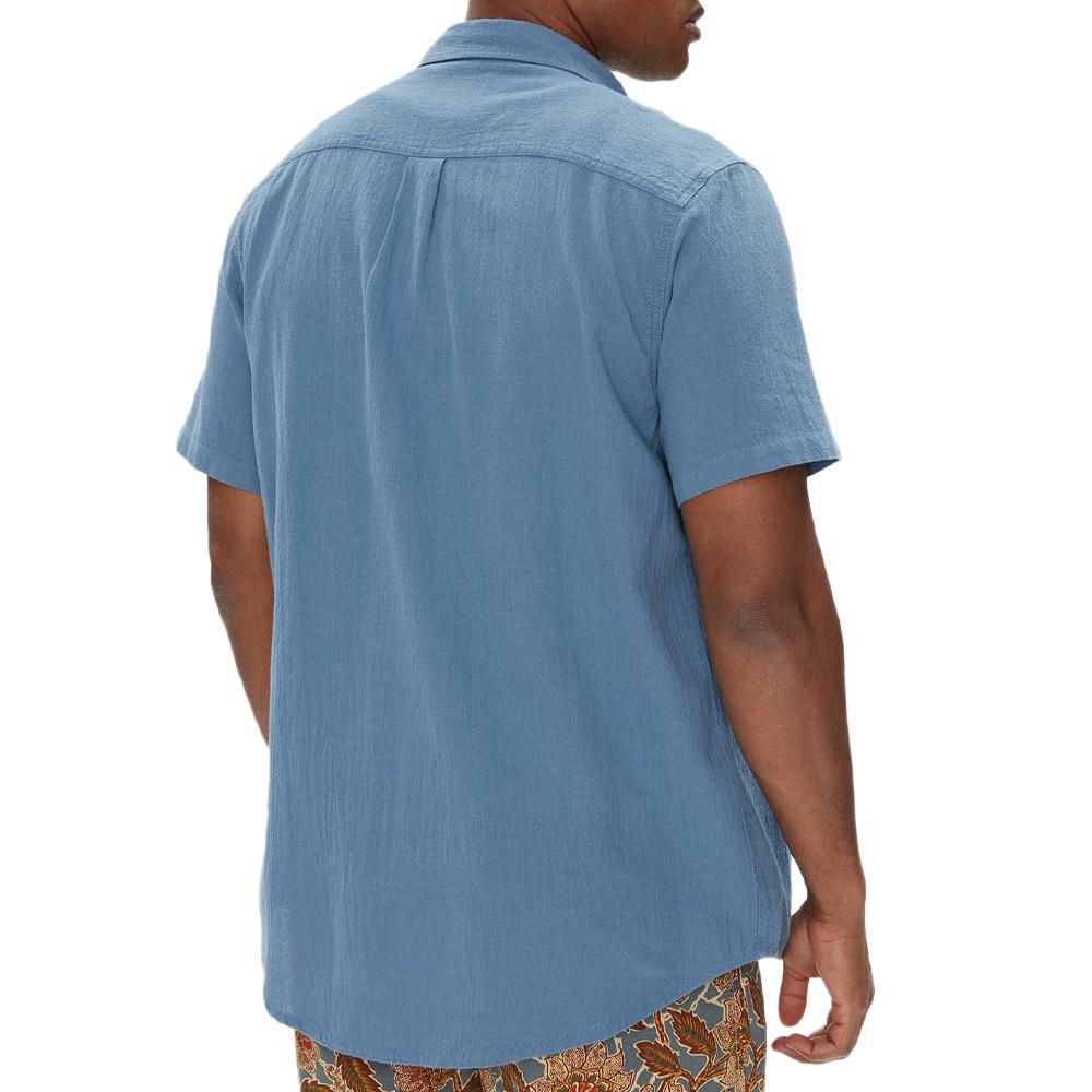 Chemise Bleu Homme Quiksilver Timebox vue 2