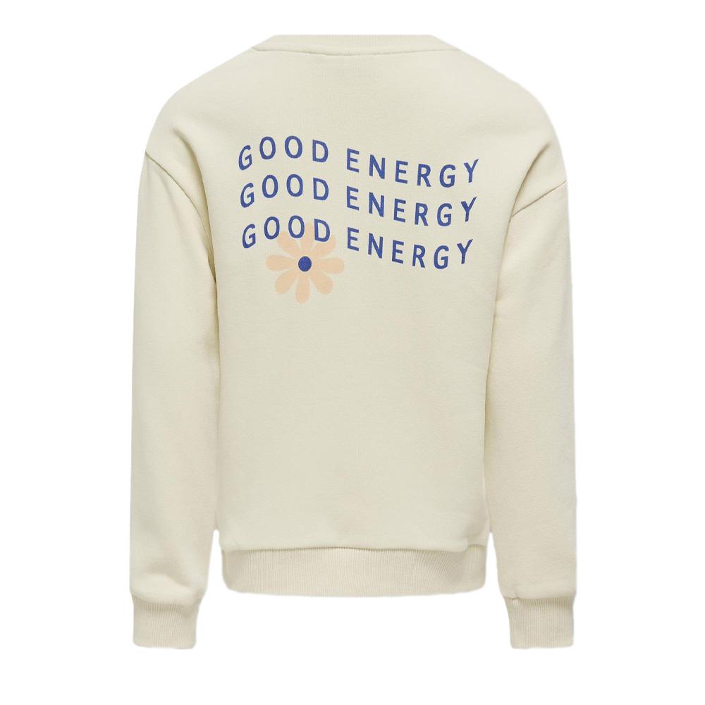 Sweat Beige Fille Kids ONLY Koglovely vue 2